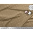thumbnail image 1 of Soimoi Brown Modal Satin Fabric Anchor Hook & Small Country Flag Print Fabric by the Yard 42 Inch Wide, 1 of 1