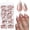 Medium Almond-Coffee Base, variant on 240 count Almond Press  Nails Medium  Nails,  Tips Nails Press   Almond Glue  Nails Coffee - Medium Press-  False  Artificial Fingernail with Glue Tab