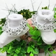 thumbnail image 3 of Baby-Girls Eyelet Ruffle Lace Socks Toddler Double Lace Dressy Short Socks Newborn/Infants, 3 of 4