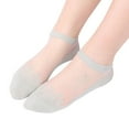 thumbnail image 2 of Wuxian Wool Socks Lace Rose Pattern Ankle Socks Low Cut No Show Hollow Ruffle Non Boat Sock Soft Comfy Dailywear,Mint Green,One Size, 2 of 4