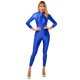 thumbnail image 4 of Lencería de una pieza para mujer, Body brillante, cuello alto, manga larga, largo hasta el tobillo, leotardo con cremallera de doble extremo, mono, 4 of 5