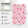 thumbnail image 4 of Kuscheln Pink Bow Throw Blanket Gift Cute Coquette Bow Blankets for Women Girls Soft Cozy Pink Flannel Throw Blanket for Preppy Bedroom Decor Blanket, Couch, Sofa, 4 of 6