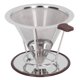 thumbnail image 1 of Verter Sobre El Goteador De Café, Reutilizable 1-4 Tazas Filtro De Café De Acero Inoxidable Sin Papel Malla 300 Para Ollas Compartidas OTVIAP Coffee Filter Funnel, 1 of 8