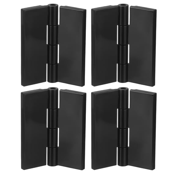 Uxcell 4Pack 45x38mm Inch Acrylic Hinges Mini Hardware Folding Hinge for Box Black