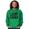 thumbnail image 4 of Legit Gamer Video Games Nerdy Geeky Hoodie Hooded Sweatshirt Men Brisco Brands L, 4 of 6