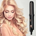 thumbnail image 2 of Green Mini Travel Curling Iron And Straightener 2 In 1 Portable Hair Styler For Short Hair Women Cordless Usb Rechargeable Heat Tool, 2 of 7