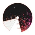 thumbnail image 2 of Daiia Colorful Sparkling Drawing Merry Christmas Tree Skirt , Xmas Large Lace-up Tree Skirt, Santa Snowflakes Rustic Home Decorations New Year Party Farmhouse Decor-30", 2 of 7