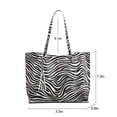 thumbnail image 2 of Colisha Women Large Tote Leather Bag with Tassel PU Leather Shoulder Handbags Big Capacity Fashion Ladies Purses Satchel Messenger Bags - Zebra Pattern, 2 of 4