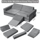 thumbnail image 3 of Juego de 12 Piezas de Módulos de Juego Infantil con Cubo de Pelotas y Pendiente de Escalada, Juego de Cojines para Niños, Color Gris, 3 of 7