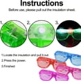 thumbnail image 6 of 24 PCS LED Glasses, Glow in the Dark Party Supplies Light Up Glasses , Neon Flashing Glasses Glow Party Glow Glasses Bulk Party Pack for Halloween Birthday Wedding Rave Carnival, 6 of 6