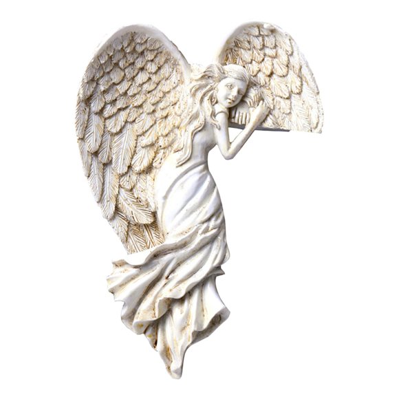 Hearth & Gear Redeeming Angel Door Frame Decoration Elegant Angelic Ornament For Home Entryways Outdoor Stone Decorations Stones for Garden Landscaping Outdoor Hot Stones for Massage Glowing Stones