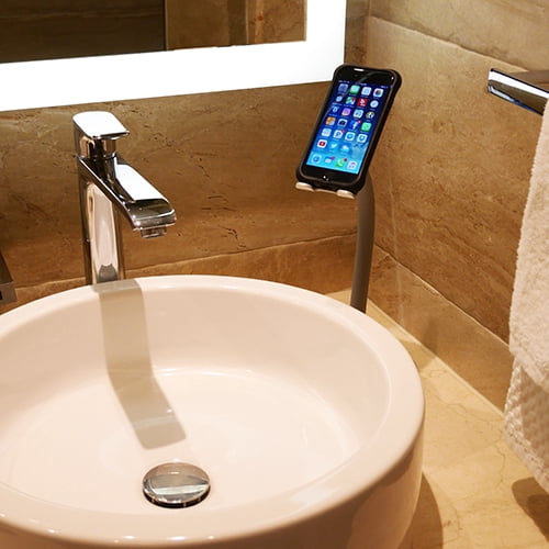 FLEXTAND™ - 12" Flexible Aluminum Phone Stand w/ Camera Adapter