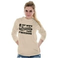 thumbnail image 4 of US Army Logo Wife Defending Freedom Men's Long Sleeve Tee T Shirt Brisco Brands 5X, 4 of 6