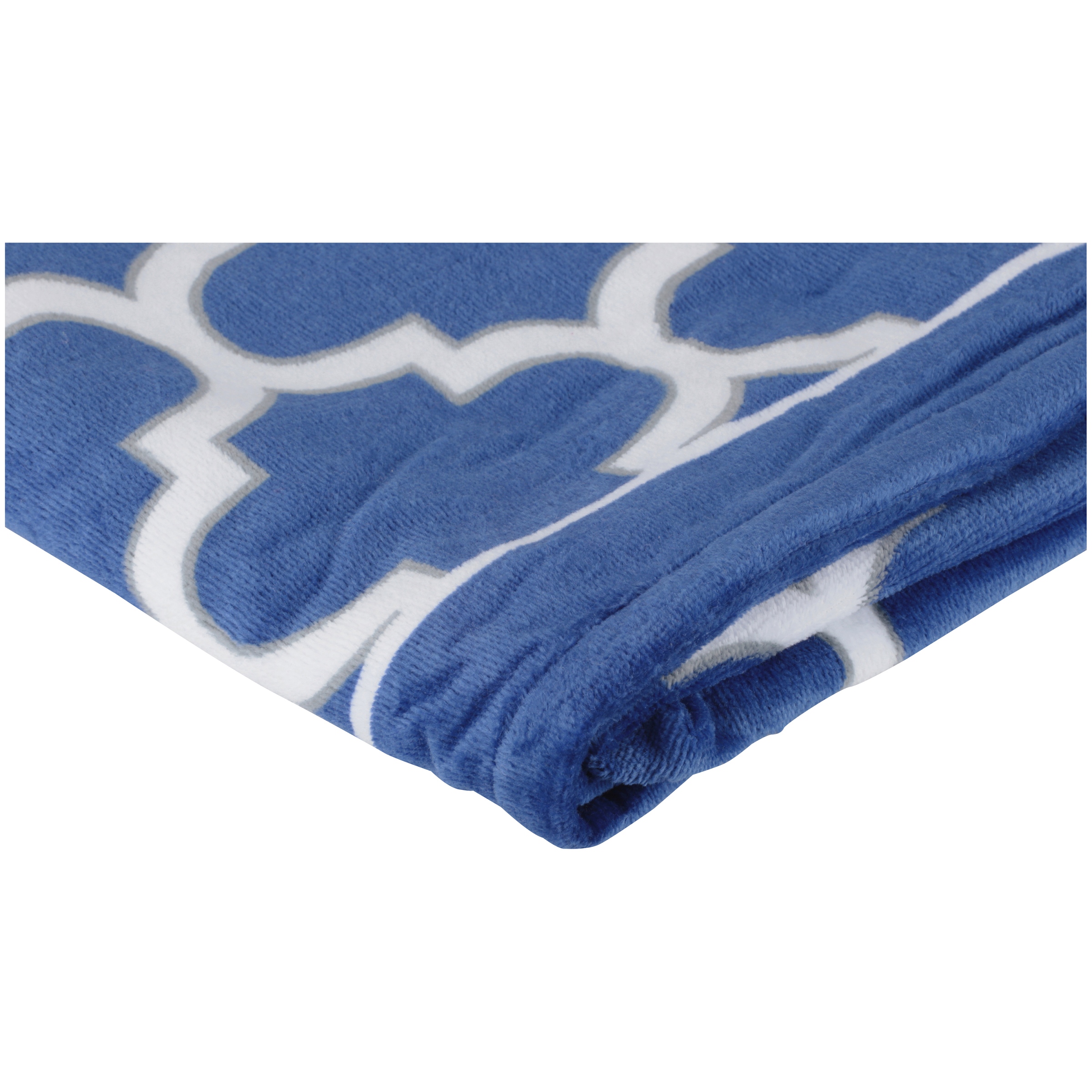 Mainstays Fretwork Navy & White Towel, 1 Each - image 2 of 2