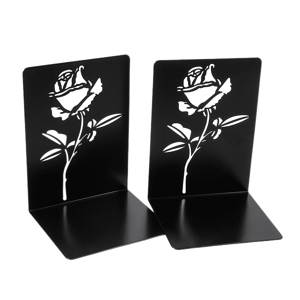 Book Ends, Bookends Heavy Duty, INNÔPLUS Book End Holder For Shelves, Metal Bookend (Black 1 - View #9