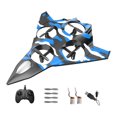 thumbnail image 2 of Avión de control remoto para exteriores, juguete volador con giro de 360 degree, 2 velocidades, ajustable y fijo. Azul con 2 pilas, 2 of 8