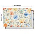 thumbnail image 6 of Pioneer Flower Floral Print Pattern Summer Placemats Table Placemats Set Of 4-Linen Kitchen Washable Placemats Table Mats 12x18 Inch Non-Slip Heat Resistant, 6 of 6