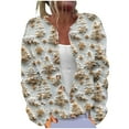 thumbnail image 2 of Jsaierl Ugly Christmas Sweater for Women Funny Xmas Tree Print Cardigans Long Sleeve Button Down Knit Sweaters, 2 of 5