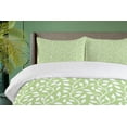 thumbnail image 4 of Ambesonne Spring Duvet Cover Sets, Modern Leaf Pattern, 2-King, Pale Green White, 4 of 6