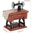 thumbnail image 4 of pieza de máquina de coser pequeña de madera de imitación retro de comestibles, 4 of 5
