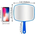 thumbnail image 2 of Handheld Mirror, Portable Hand Mirror with Hanging Hole in Handle, Pink 7.4" W x 10.4" L, 2 of 5