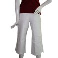 thumbnail image 3 of Lands End Women Size 2 Petite, Wide Leg Crop Jeans Pants, White, 3 of 8