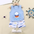 thumbnail image 2 of Toddler Boy Clothes Outfits Short Summer Sleeve Letters Printed Shirt Shorts Sets 2PC Little Boy Clothing 6-12 Months 12-24 Months 2t 3t 4t 5t 6t 7t 8t 9t Children 7-8 Years, 2 of 7