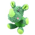 thumbnail image 1 of Juguete de mordida con sonido para perro, forma de rinoceronte, juguete educativo, juguete creativo para entrenamiento de mascotas, juguete con sonido de animal (verde), 1 of 5