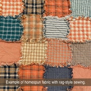 JCS Primitive Black Ticking Stripe Farmhouse Homespun Cotton Fabric Sold by the Yard