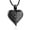 Black, variant on Love Heart Urn Necklace for Ashes Keepsake Memorial Cremation Jewelry Stainless Steel Angel Wing Ashes Holder Memorial Gift for Loss of Father/Mother/Pet