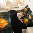 thumbnail image 5 of Catabedysis Outdoor Camping 7 Pieces Full Size Bedding Sets,Colorful Cute Floral Full Size Bed in a Bag For Boys,Multicolor,Black Reversible, 5 of 7