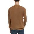 thumbnail image 2 of Raffi mens  English Rib 1/4-Zip Sweater, s, Brown, 2 of 3
