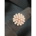 thumbnail image 6 of 1.09 Cts Round Brilliant Cut Natural Diamonds Snowflake Wedding Ring In Hallmark 14K Rose Gold, 6 of 13