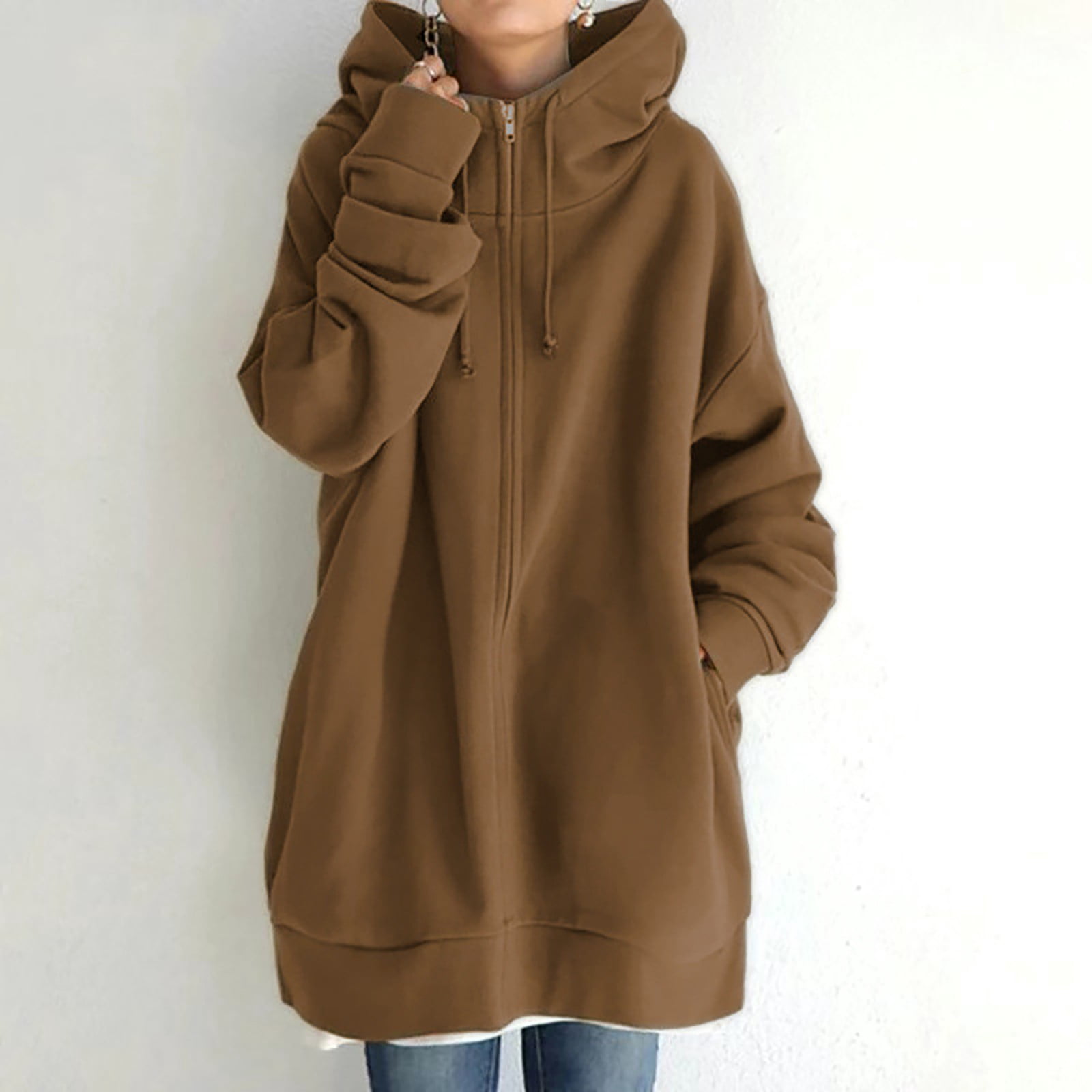 fvwitlyh Motorcycle Jacket Women's Poncho Cape, Cloak Coat, Snuggly Hooded Wearable Blanket, Gift Idea for Adults and Teen Girls