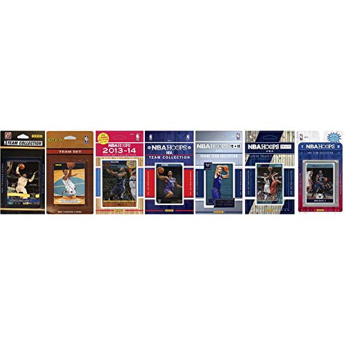 C&I Collectables HORNETS717TS NBA Charlotte Hornets 7 Different Licensed Trading Card Team Sets