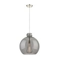 thumbnail image 4 of Innovations Lighting  Newton Sphere - 1 Light 16" Cord Hung Pendant Polished Nickel/Plated Smoke, 4 of 5