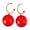 Red, variant on SPRING PARK Women Fashion C-shape Pearl Stud Ear Dangle Drop Earrings Jewelry Fashion Gift