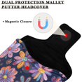 thumbnail image 3 of Haosy Various Cute Flower Golf Mallet Putter Cover Strong Magnetic Leather Golf Club Headcover Closure, 3 of 7
