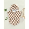 thumbnail image 2 of Qmyliery Baby boy Romper  Short Sleeve Hooded Bottom Snap Closure Cute Breathable Jumpsuit, 2 of 8