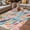 Multi, variant on Ombre Green Pink Outdoor Rug for Patio/Deck/Porch, Non-Slip Large Area Rug 3 x 5 Ft, Summer Coastal Ocean Sea Beach Wave Indoor Outdoor Rugs Washable Area Rugs, Reversible Camping Rug Carpet Runner