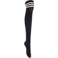 thumbnail image 6 of Lian LifeStyle Big Girl's Women's 5 Pairs Thigh High Cotton Socks Size 6-9 L1022, 6 of 9