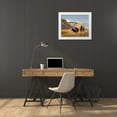 thumbnail image 3 of SMO 24x20 White Modern Wood Framed Museum Art Print Titled - Horses grazing in the Fall in the Rocky Mountains near Crested Butte, 3 of 4