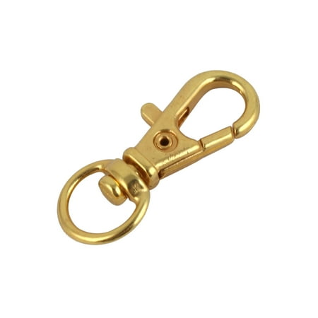 Lobster Clasp Snap Hook Swivel Lanyard Claw Trigger Buckle Hook Gold Tone Bag Purse - 0