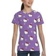 thumbnail image 5 of Hello Kitty T Shirts For Girls Boys, 3d Print Cartoon Graphics T Shirt, Youth Crewneck T-Shirt, Unisex Short Sleeve Top Tees Age 4-16 Years, 5 of 7