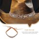 thumbnail image 2 of Correa para sombrero, banda decorativa para sombrero de paja, banda para sombrero de playa, correa para sombrero de paja para mujeres y hombres, 2 of 6