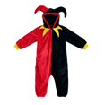 thumbnail image 5 of YunPes Unisex Clown Onesies Boys Girls Soft Plush Zipper Hooded Jumpsuit Funny Horns Ears Halloween Holiday Party Wear Fall Winter Warm Loungewear, 5 of 5