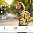 thumbnail image 2 of Xoenoiee School Bus Print School Backpacks for Boys Lightweight Bookbag Schoolbag Teens 3 Pieces Backpack Set with Lunch Bag and Pencil Case for Elementary Preschool School Student, 2 of 6