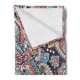 thumbnail image 2 of Ethnic Soft Flannel Fleece Throw Blanket, Bohemian Style Motif Vintage Oriental Inspired Traditional Art, Cozy Plush for Indoor and Outdoor Use, 70" x 90", Multicolor, by Ambesonne, 2 of 5