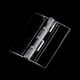 thumbnail image 5 of 4x2pcs 45x38mm Bisagras De Piano De Puerta Plegable De Plástico Acrílico Transparente 4 piezas, 5 of 6