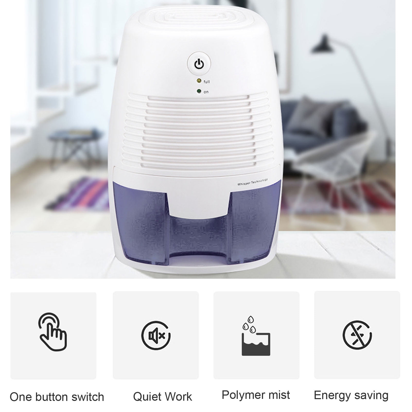 Electric Mini USB Dehumidifier,Household Mini Dehumidifier USB Air Dryer Machine Removes Moisture Humidity for Bedroom Home Kitchen, Basement